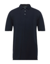 Zanone Polo Shirts In Dark Blue