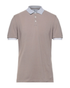 Brunello Cucinelli Polo Shirts In Light Brown