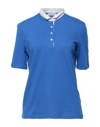 Gran Sasso Polo Shirts In Bright Blue