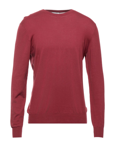 Paolo Pecora Sweaters In Maroon