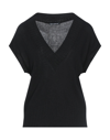 Biancoghiaccio Sweaters In Black
