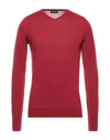 John Smedley Sweaters In Brick Red
