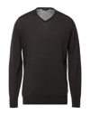 John Smedley Sweaters In Dark Brown