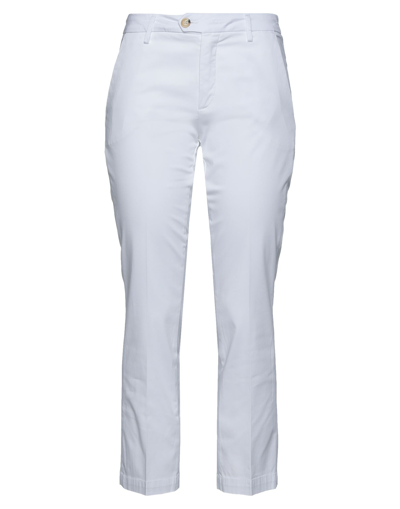 Bonheur Woman Pants White Size 30 Cotton, Elastane