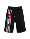 Gcds Cute Tape Logo Drawstring Shorts In Black