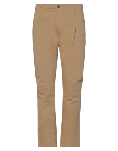 Nine:inthe:morning Nine In The Morning Man Pants Beige Size 34 Cotton, Lyocell, Elastane In Camel