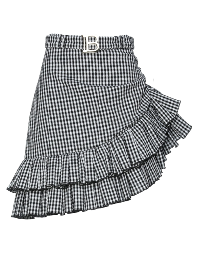 Balmain Mini Skirts In Black