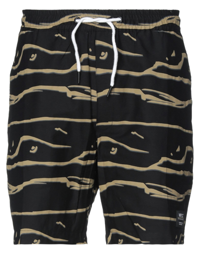 Wesc Man Shorts & Bermuda Shorts Black Size S Cotton