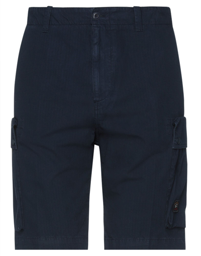 Paul & Shark Man Shorts & Bermuda Shorts Midnight Blue Size 44 Cotton In Dark Blue