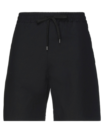 The Editor Man Shorts & Bermuda Shorts Black Size 30 Cotton In Black