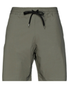 The Editor Man Shorts & Bermuda Shorts Military Green Size 30 Cotton In Green