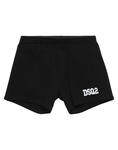 Dsquared2 Man Shorts & Bermuda Shorts Black Size Xxl Cotton