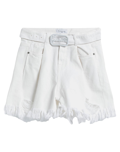 Gaelle Paris Denim Shorts In White