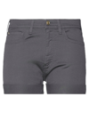 Cycle Woman Shorts & Bermuda Shorts Lead Size 30 Cotton, Elastane In Grey