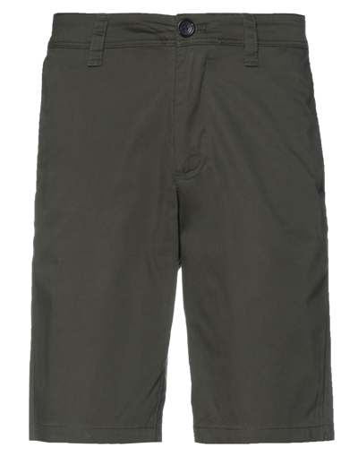 Armani Exchange Man Shorts & Bermuda Shorts Dark Green Size 31 Cotton, Elastane In Green