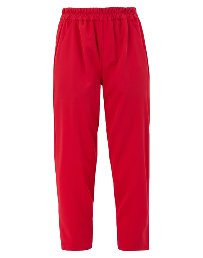 8 By Yoox Cropped Pants In Red