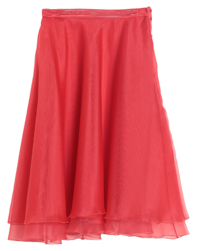 Elisabetta Franchi Midi Skirts In Red