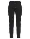 DONDUP DONDUP WOMAN PANTS BLACK SIZE 27 COTTON, LYOCELL, ELASTANE