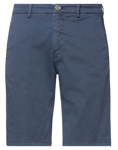 Manuel Ritz Man Shorts & Bermuda Shorts Midnight Blue Size 28 Cotton, Elastane