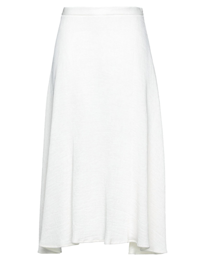 L'autre Chose Midi Skirts In White