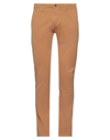 Four.ten Industry 4/10 Four. Ten Industry Man Pants Camel Size 32 Cotton, Elastane In Camel