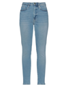 FRAME FRAME WOMAN JEANS BLUE SIZE 2 ORGANIC COTTON, COTTON, RECYCLED POLYESTER, ELASTANE