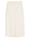 Brunello Cucinelli Midi Skirts In Ivory