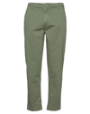 DONDUP DONDUP MAN PANTS MILITARY GREEN SIZE 29 COTTON, ELASTANE