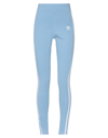 Adidas Originals Printed Stretch-cotton Jersey Leggings In Sky Blue