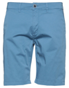 Sseinse Man Shorts & Bermuda Shorts Pastel Blue Size 28 Cotton, Elastane