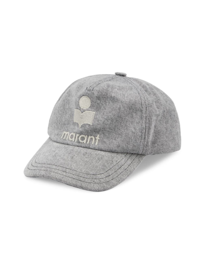 Isabel Marant Embroidered-logo Baseball-cap In Grey