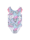 ANDY & EVAN LITTLE GIRL'S ANIMAL TROPICAL PRINT ONE-PIECE SWIMSUIT