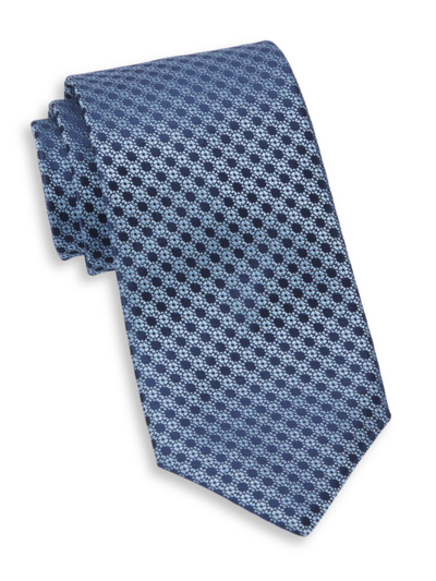 Charvet Nss Geo Silk Tie In Navy Blue