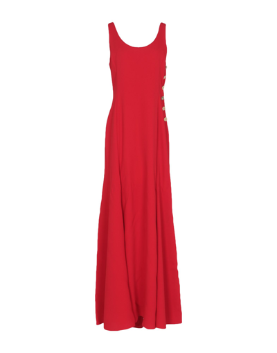 Polo Ralph Lauren Long Dresses In Red