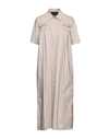 Collection Privèe Collection Privēe? Woman Midi Dress Beige Size 8 Cotton