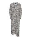Isabel Marant Zebra-print Long Dress In Ivory