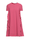 Red Valentino Short Dresses In Fuchsia