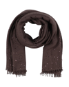 Brunello Cucinelli Scarves In Dark Brown