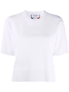 Thom Browne Rwb Intarsia-knit Top In White