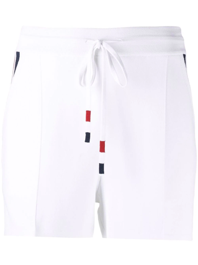 Thom Browne Rwb Pintuck Shorts In White