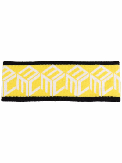 MCM Cubic Logo Headband Cubic Logo Monogram Wool Headband - THE WIRE HANGER main image 4