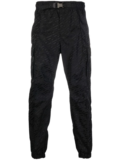 Versace La Greca Cargo Pants, Male, Black, 52