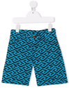 VERSACE LA GRECA PRINTED SHORTS