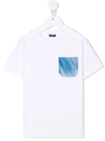 Il Gufo Kids' Contrast-pocket Cotton T-shirt In White