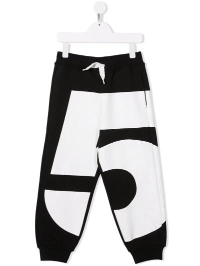 Dsquared2 Nº 5 Print Trousers In Black
