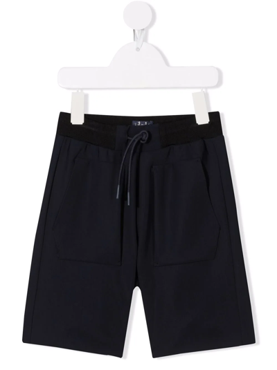 Il Gufo Kids' Drawstring-waist Shorts In Blu