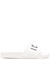 Dsquared2 10mm Icon Rubber Slides In White