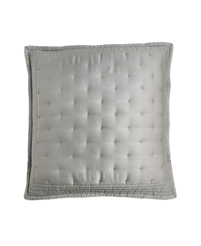 Donna Karan Essential Silk Euro Sham Bedding In Platinum