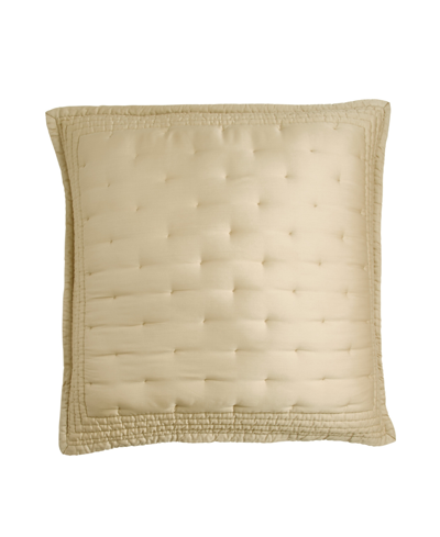 Donna Karan Essential Silk Euro Sham Bedding In Gold