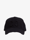 Dsquared2 Cotton Icon Hat In Black